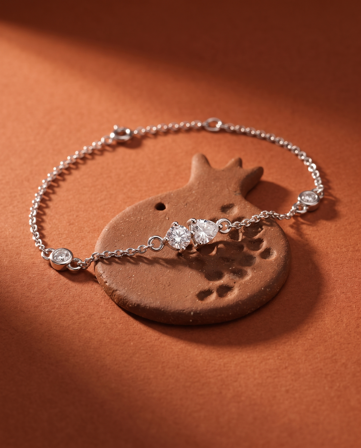 Moissanite Toi et Moi Bracelet
