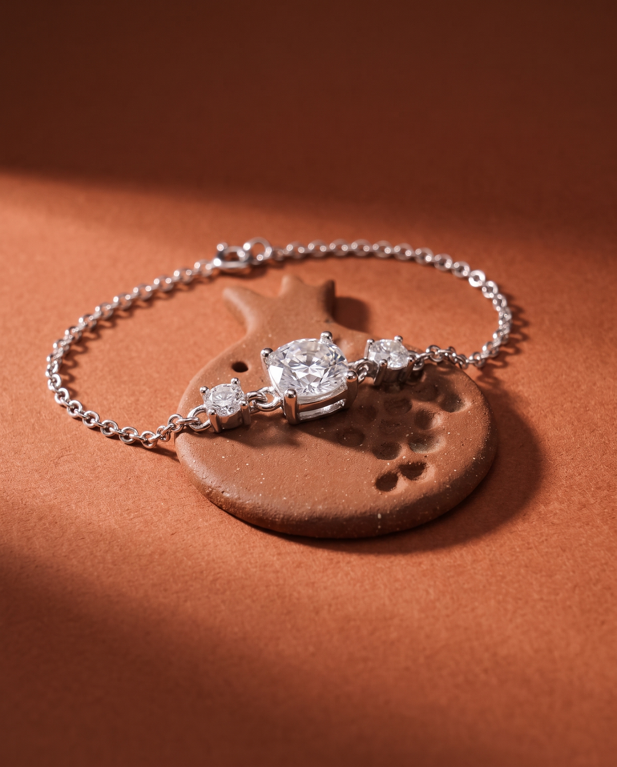 Moissanite Solitaire Bracelet