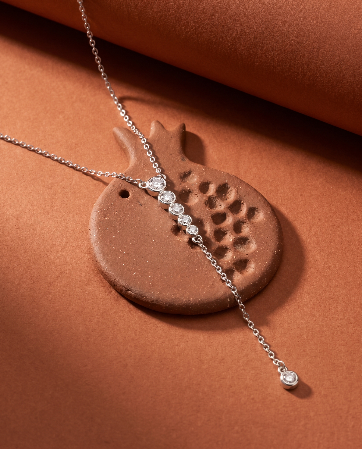 Moissanite Lariat Necklace